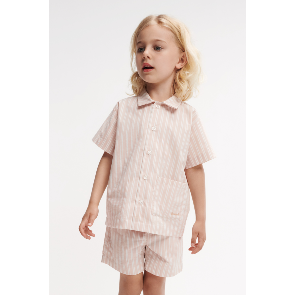 LIEWOOD Leona Stribet Set - Y/D stripe Sorbet rose / Creme de la creme - Shorts