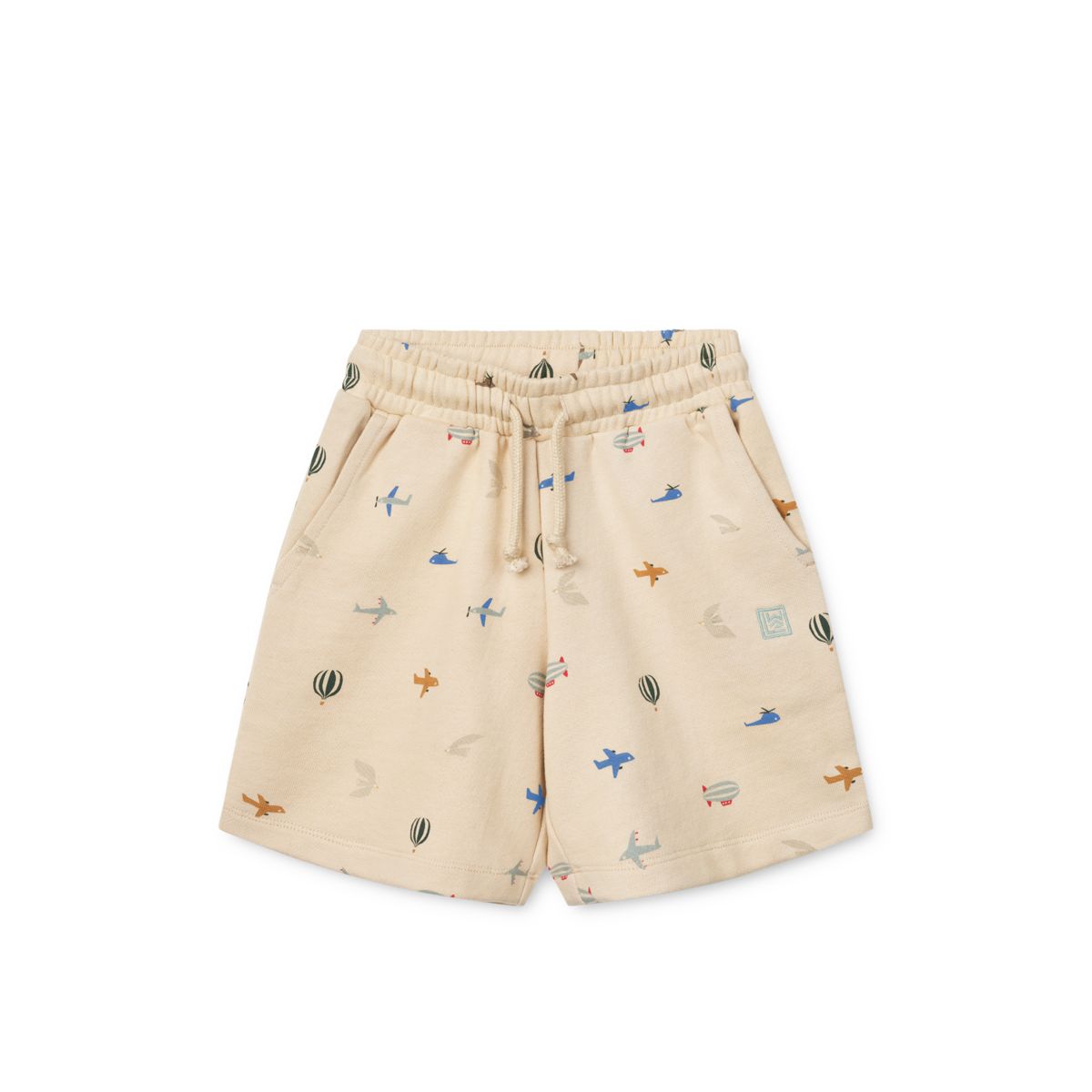 LIEWOOD Gram Sweatshorts med print - Aviator / Ecru - Shorts