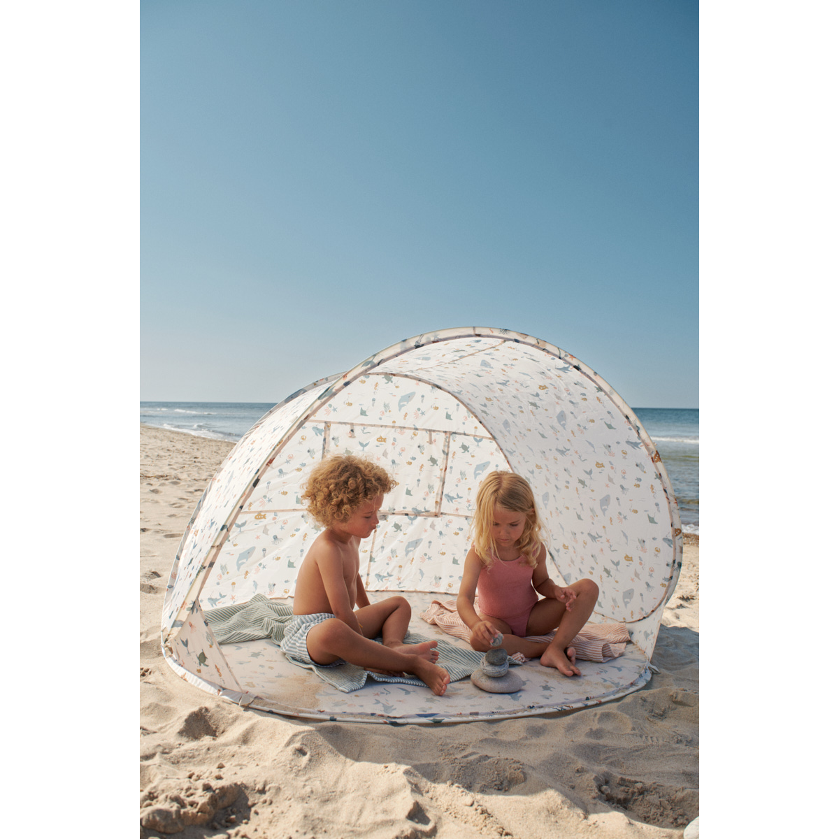 LIEWOOD Cassie Pop-Op Telt - Sea creature / Sandy - TELT