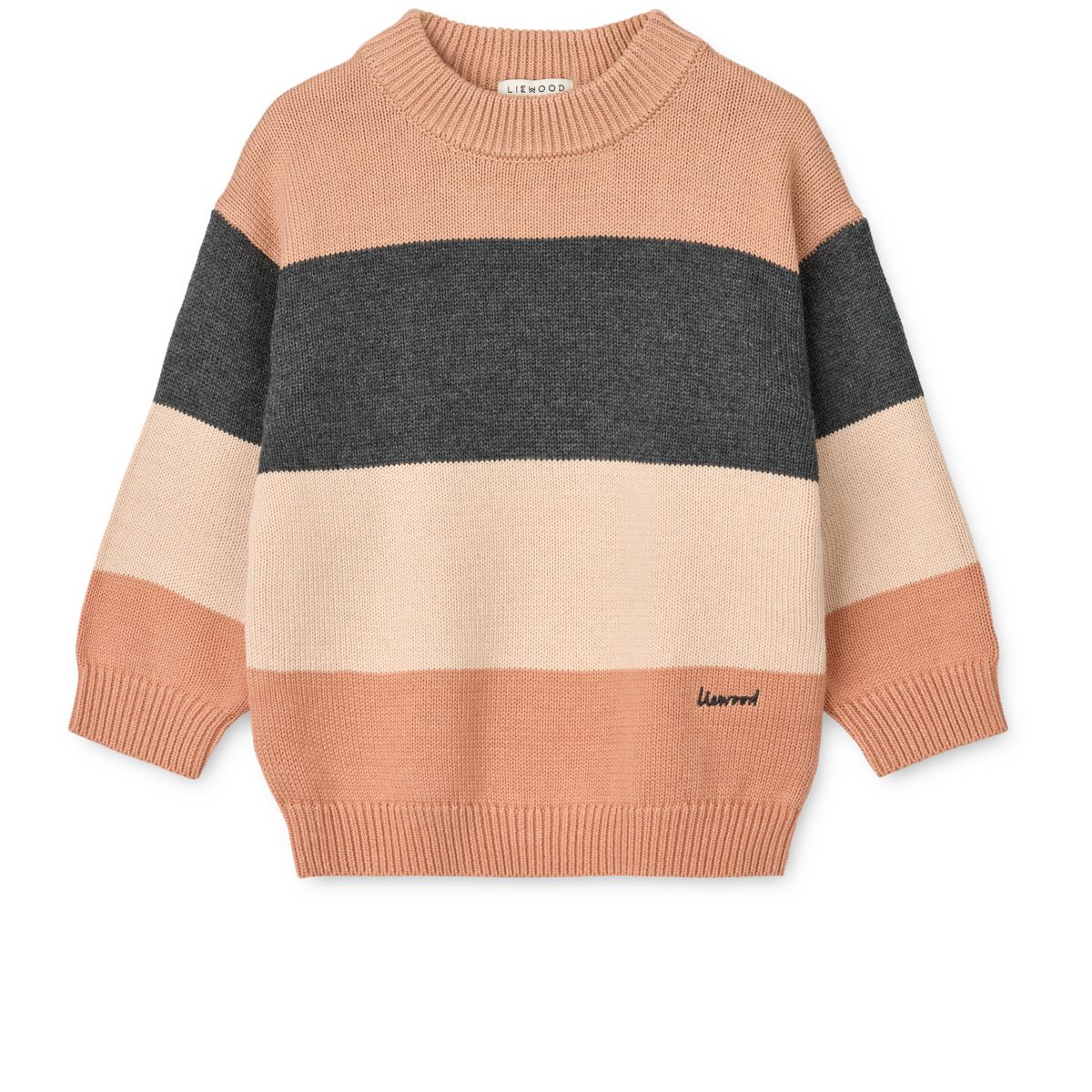 LIEWOOD ORLANE Stribet Striktrøje - Pale tuscany multi mix - Sweater
