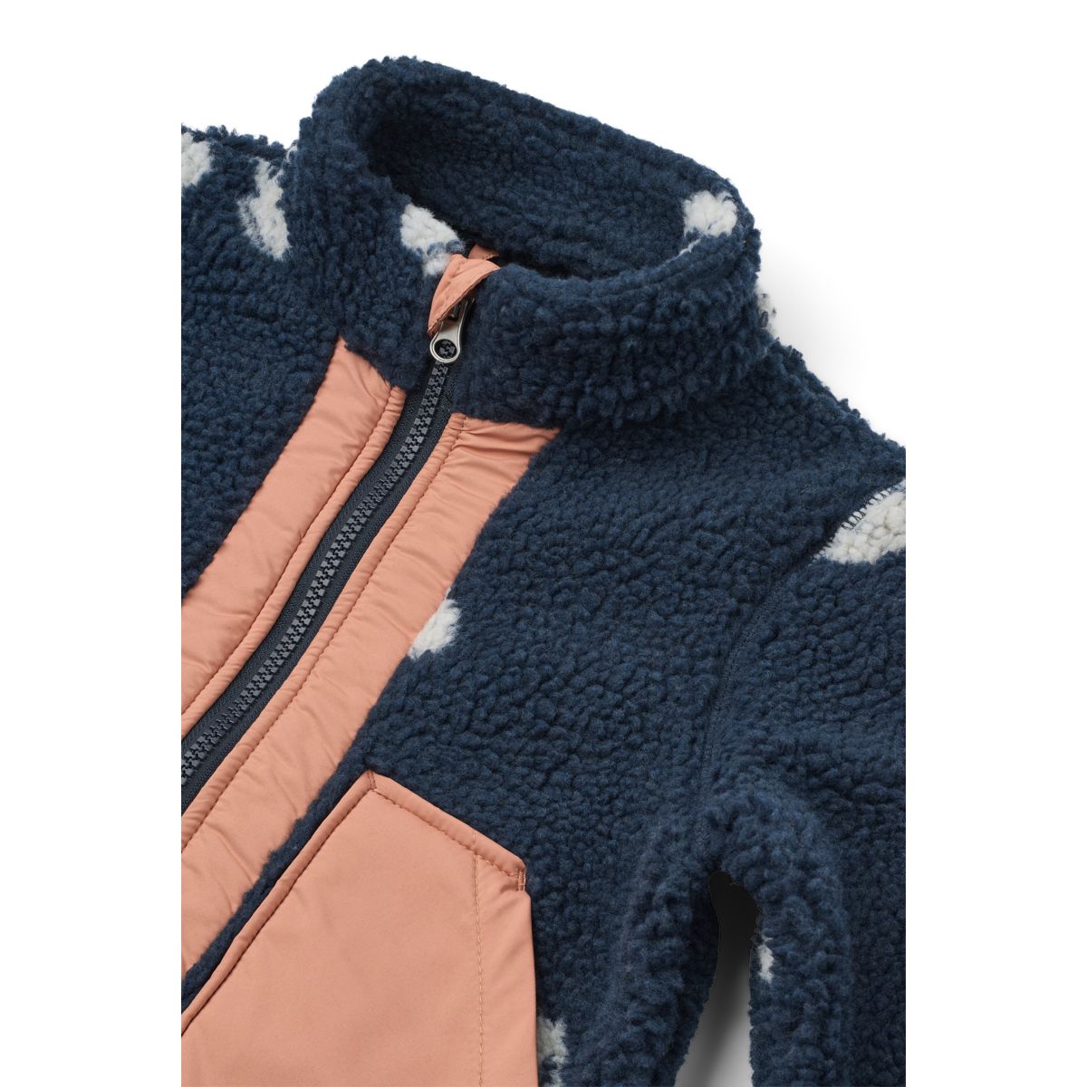 LIEWOOD Noam Fleecejakke - Cherry blossom / Classic navy - Jakker