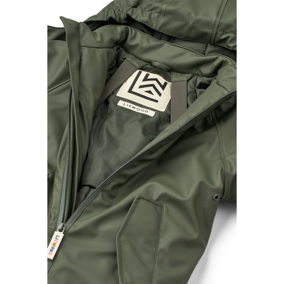 LIEWOOD MADDY PU-regndragt - Hunter green - SUIT