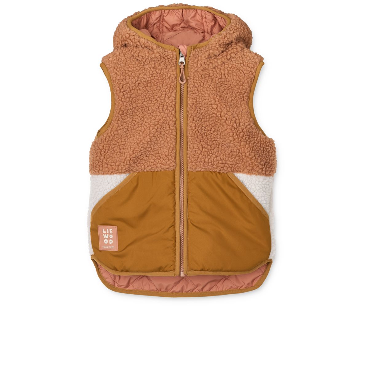 LIEWOOD Diana Vendbar Fleecevest - Tuscany rose mix - Vest
