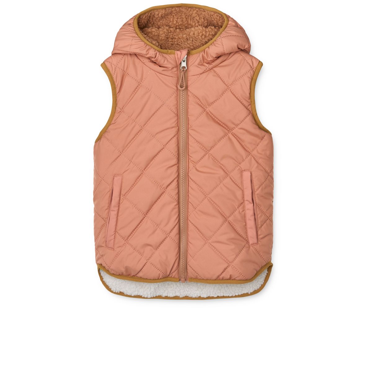 LIEWOOD Diana Vendbar Fleecevest - Tuscany rose mix - Vest
