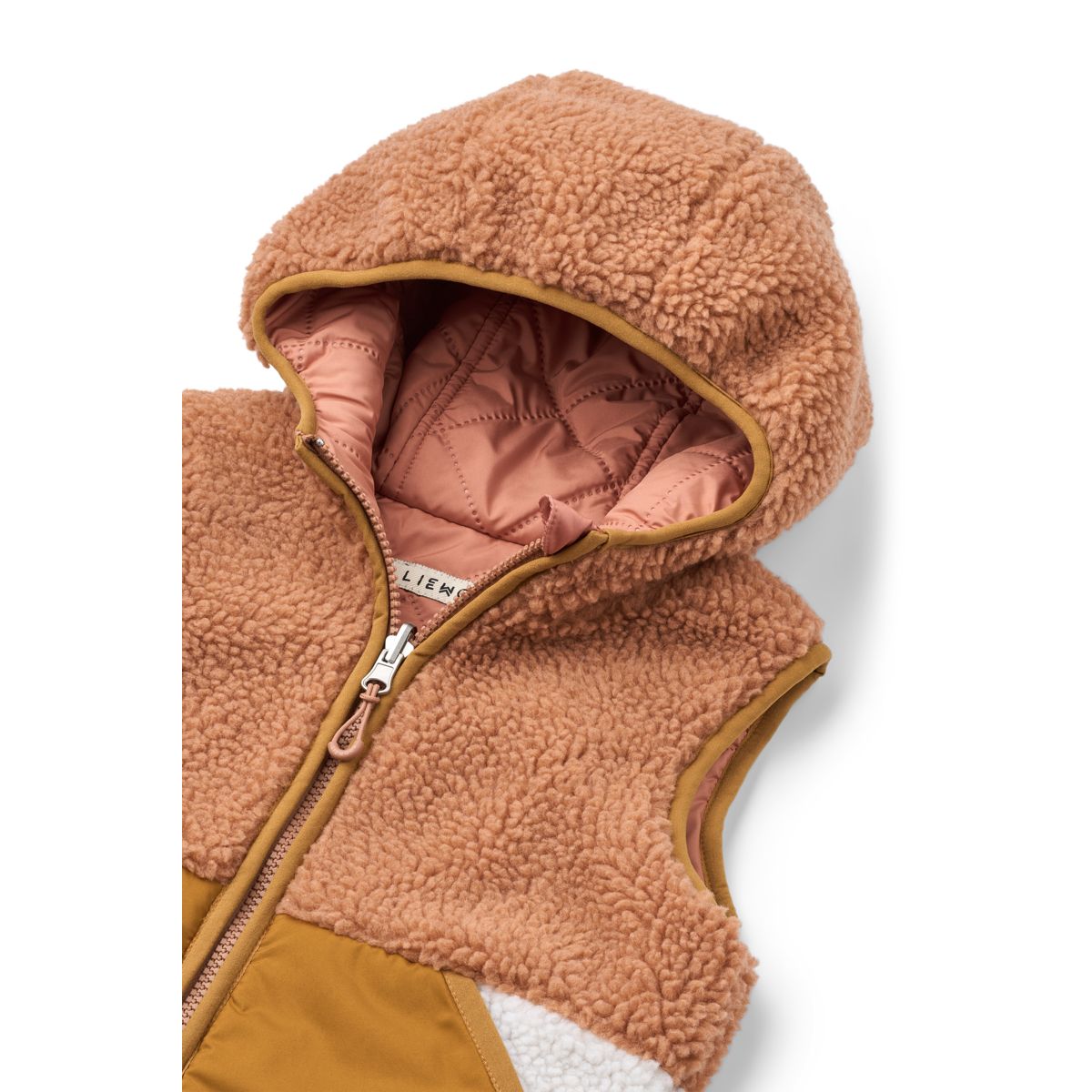 LIEWOOD Diana Vendbar Fleecevest - Tuscany rose mix - Vest