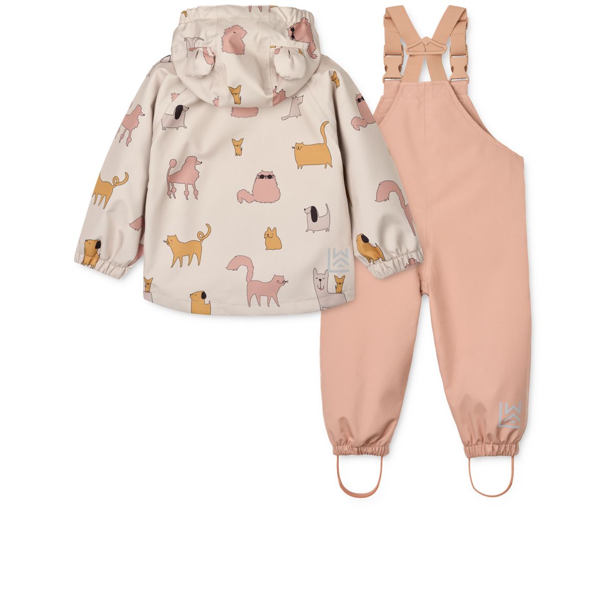 LIEWOOD Manu Regntøjssæt - Cats and Dogs / Sandy - Sæt
