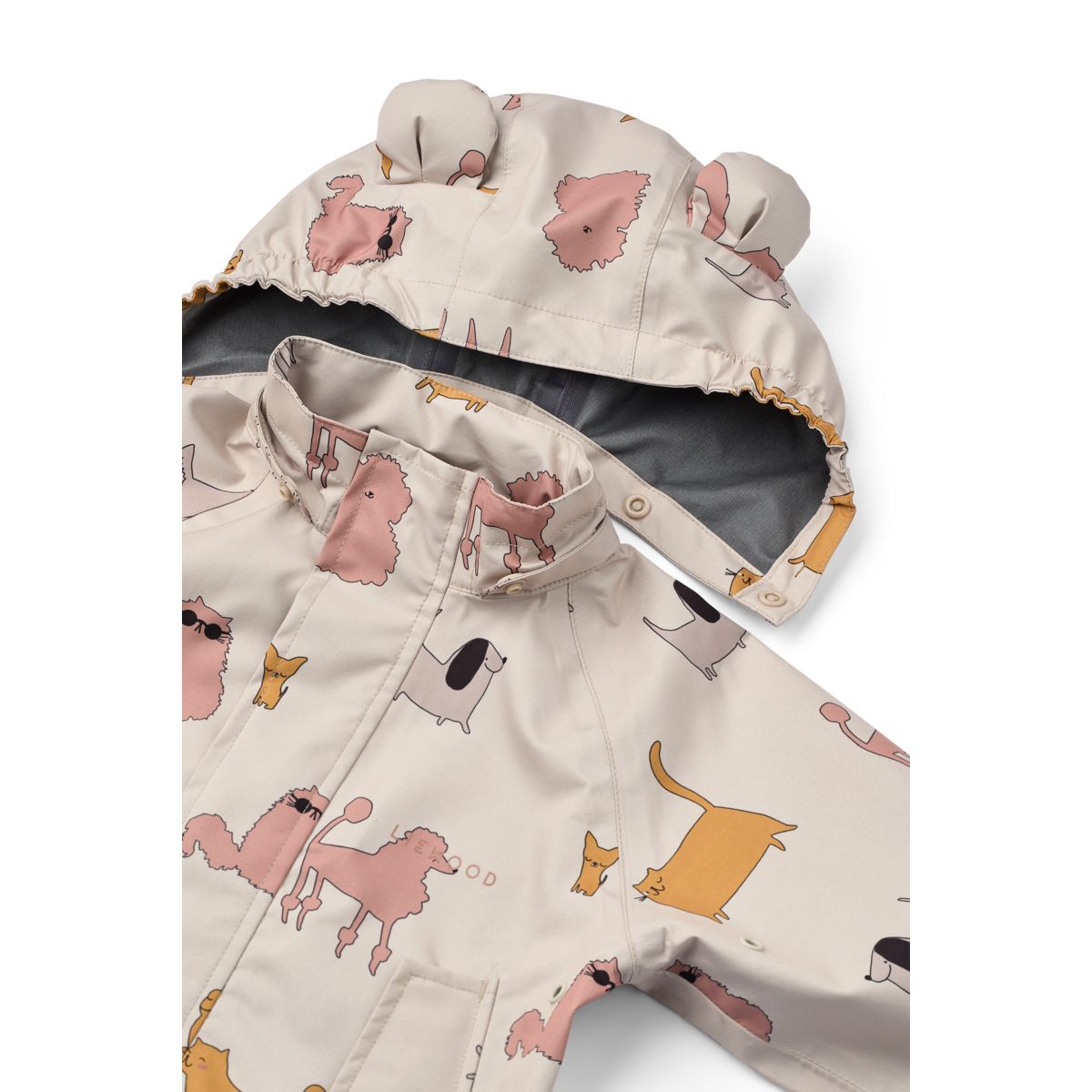 LIEWOOD Manu Regntøjssæt - Cats and Dogs / Sandy - Sæt