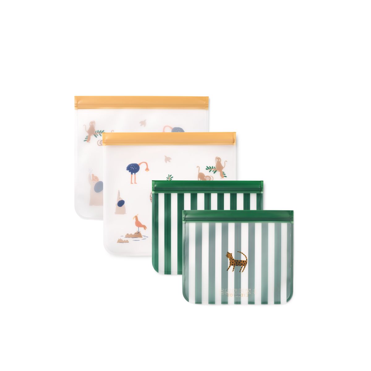 LIEWOOD REBUS Genanvendelige Madposer - All together / Sandy - SNACK BAG