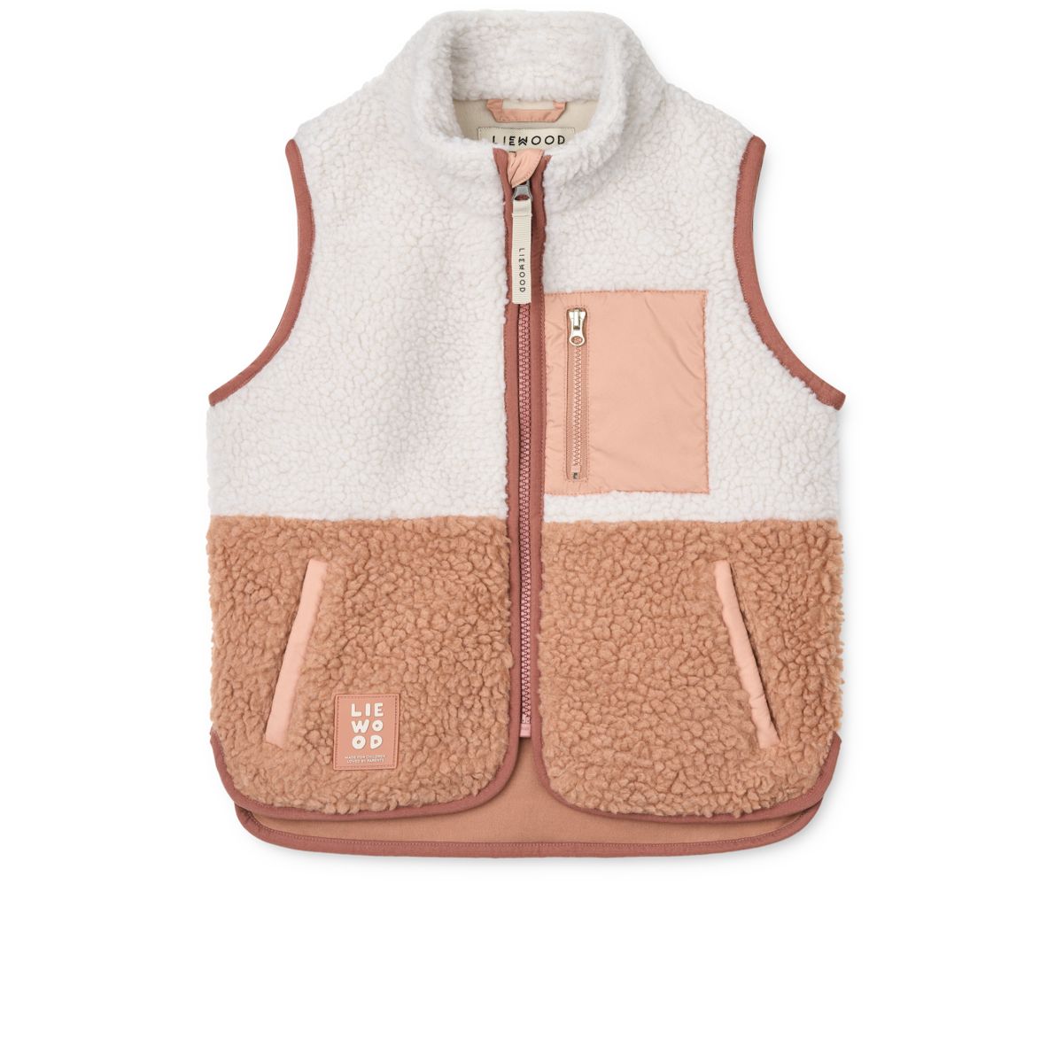 LIEWOOD VADA Fleecevest - Tuscany rose multi mix - Vest