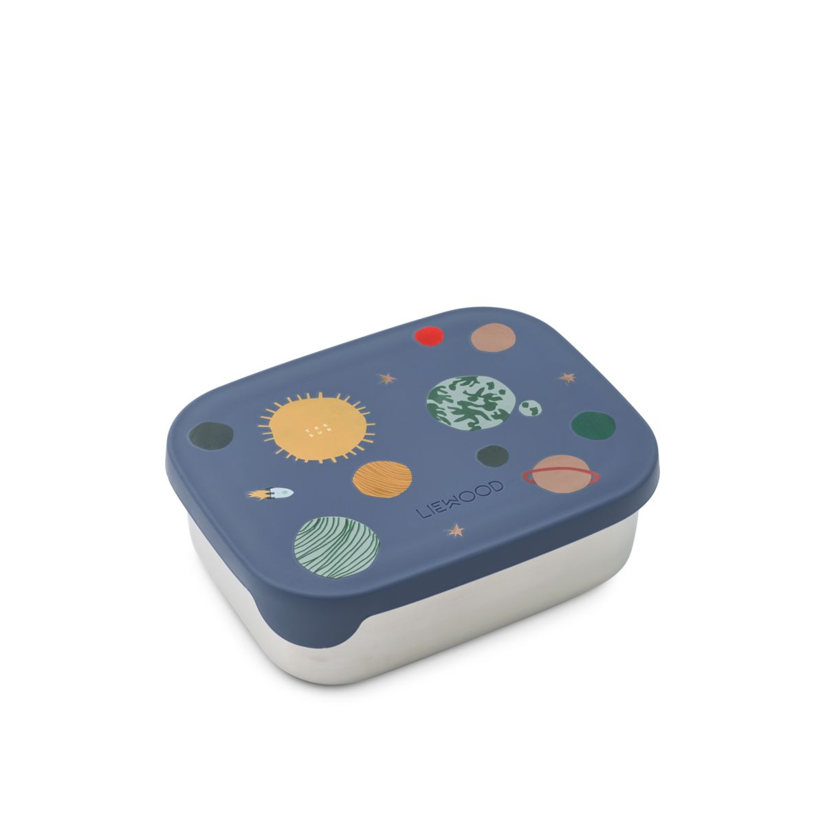 LIEWOOD Arthur Madkasse Med Print - Universe / Classic navy - Madkasse