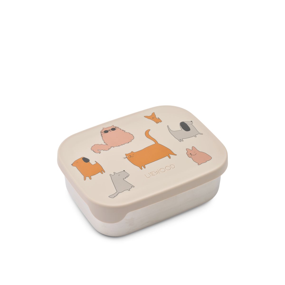 LIEWOOD Arthur Madkasse Med Print - Cats and Dogs / Sandy - Madkasse