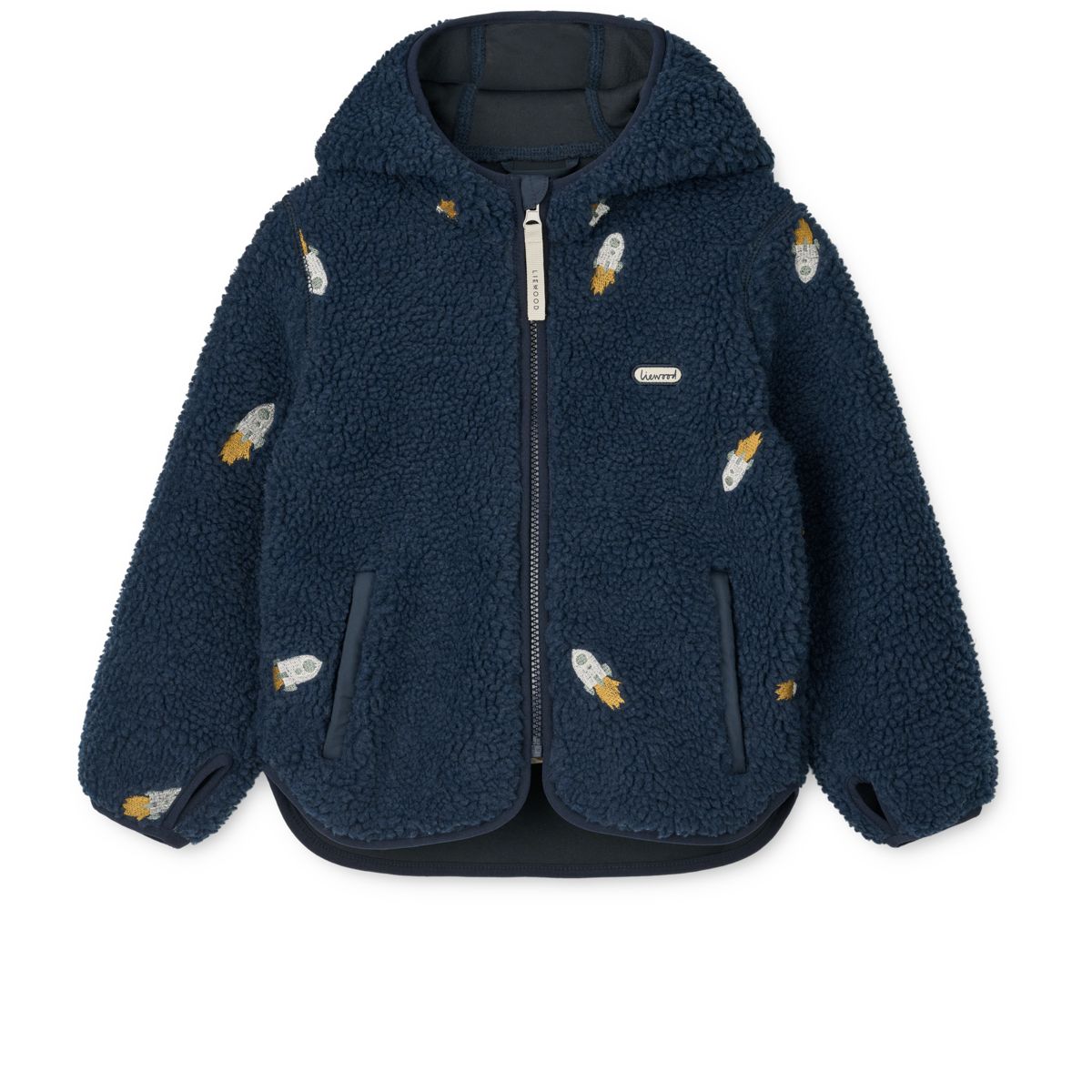 LIEWOOD Mara Fleecejakke - Rocket / Classic navy / Embroidery - Jakker