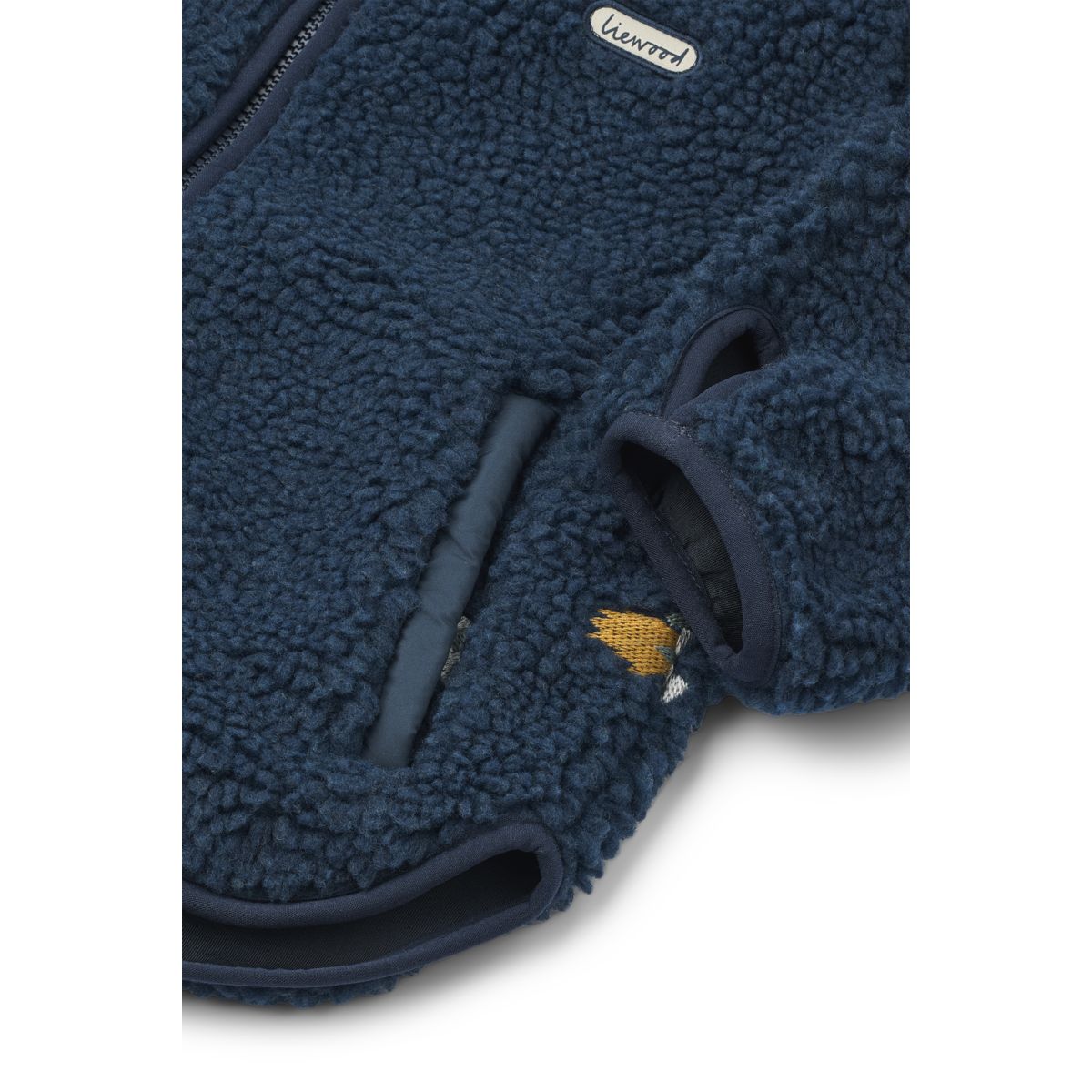 LIEWOOD Mara Fleecejakke - Rocket / Classic navy / Embroidery - Jakker