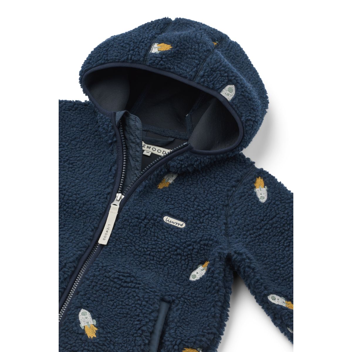 LIEWOOD Mara Fleecejakke - Rocket / Classic navy / Embroidery - Jakker