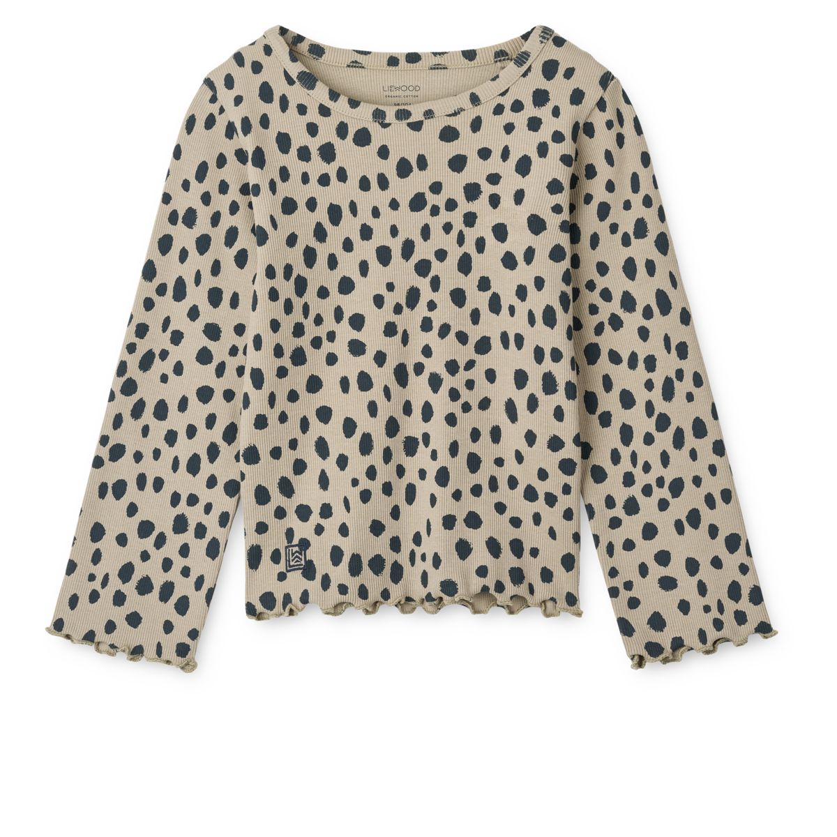 LIEWOOD NIEVE Ribbet Langærmet T-shirt - Leo spots / Mist - T-shirt