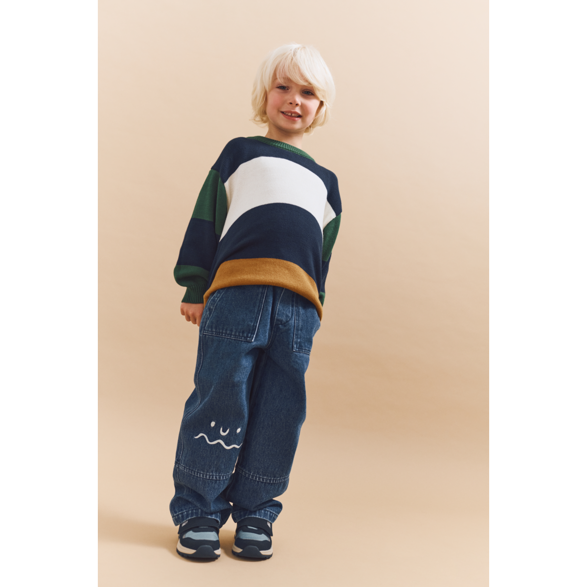 LIEWOOD ORLANE Stribet Striktrøje - Classic navy multi mix - Sweater