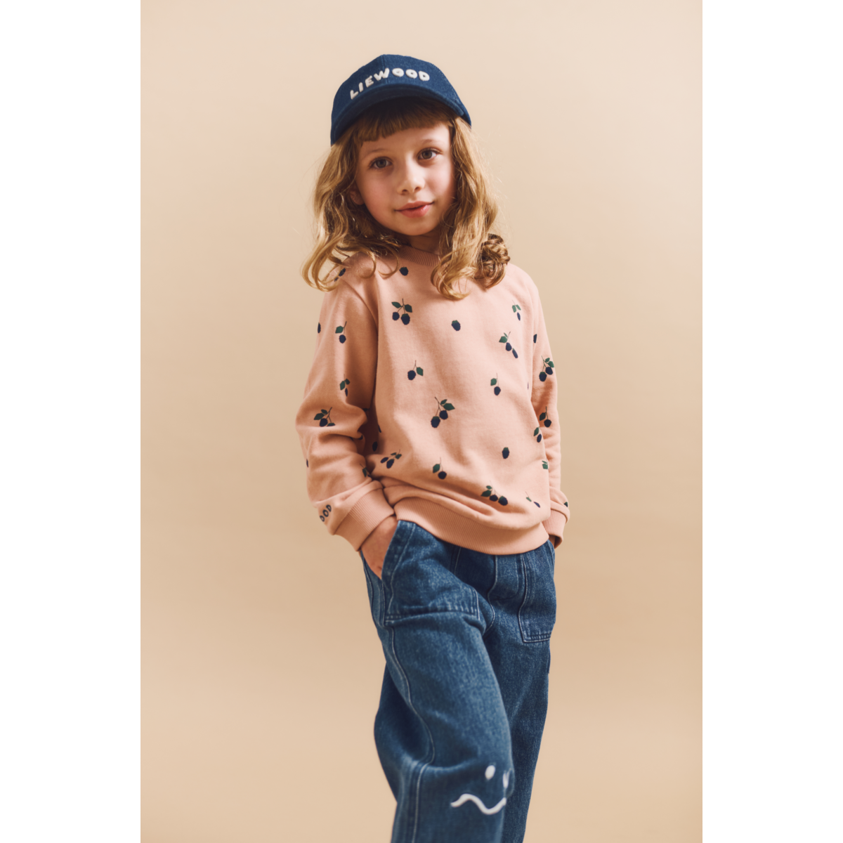 LIEWOOD THORA Sweatshirt med print - Berry / Pale Tuscany - Sweatshirts