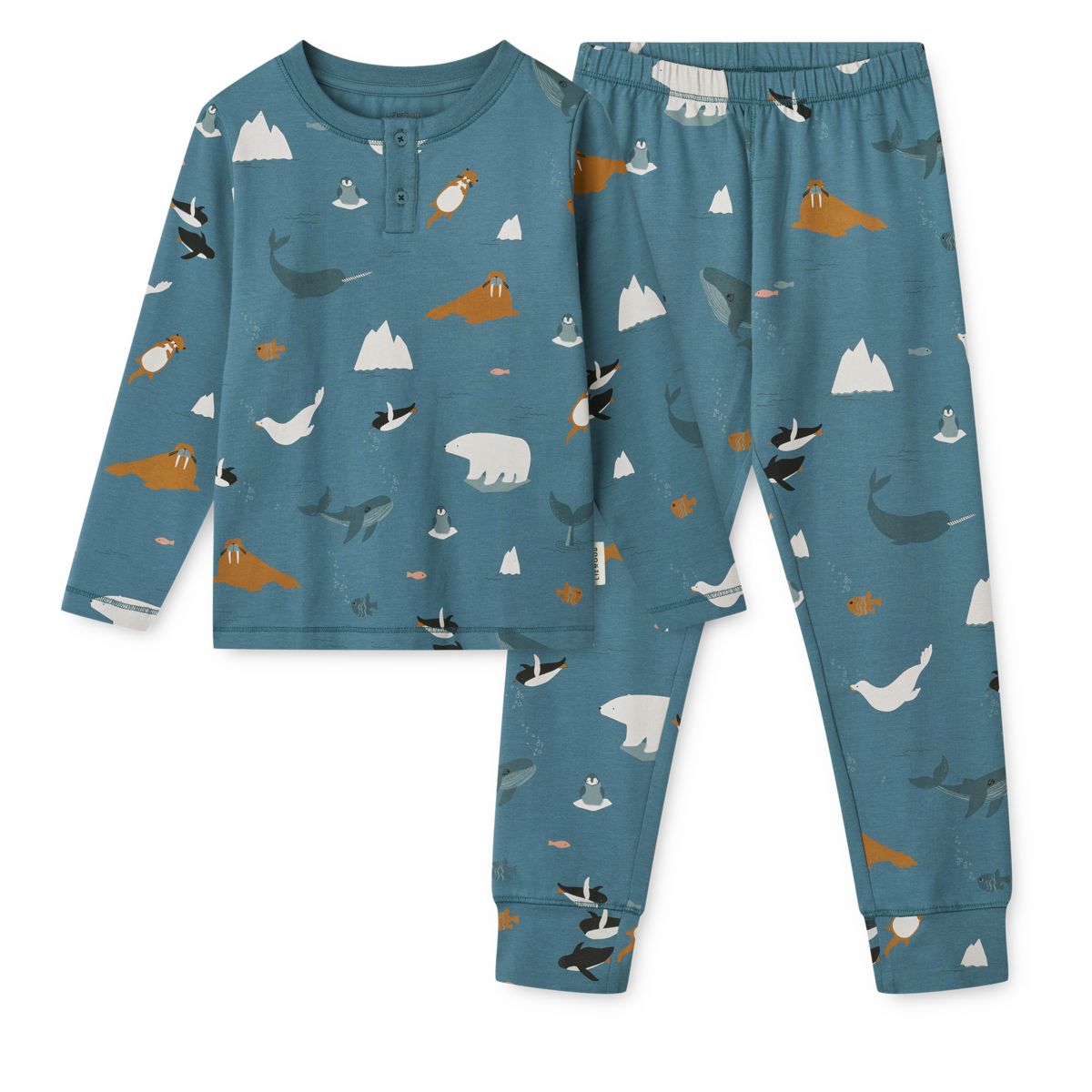 LIEWOOD WILHELM Mønstret Pyjamas - Arctic Sea / Ocean view - Pyjamassæt