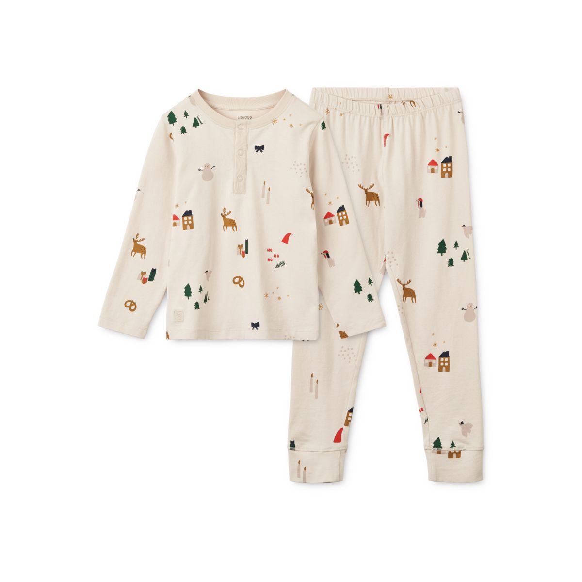 Liewood Wilhelm Printed Pyjama Set - Holiday / Sandy - PYJAMAS SET