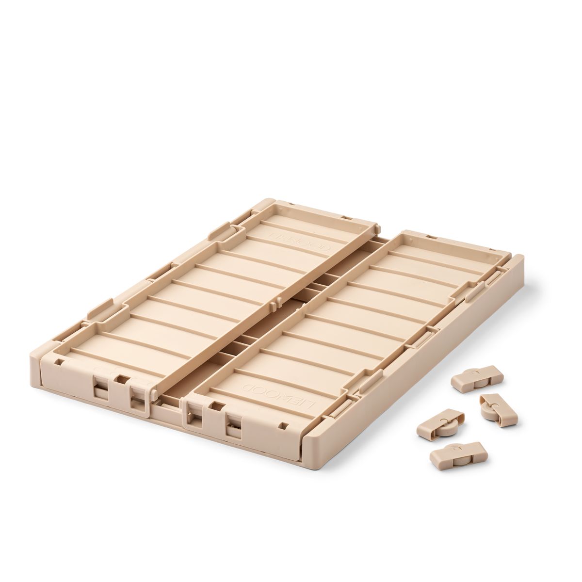 LIEWOOD WESTON Bedroller Med Låg - Sandy - Opbevaringskasser