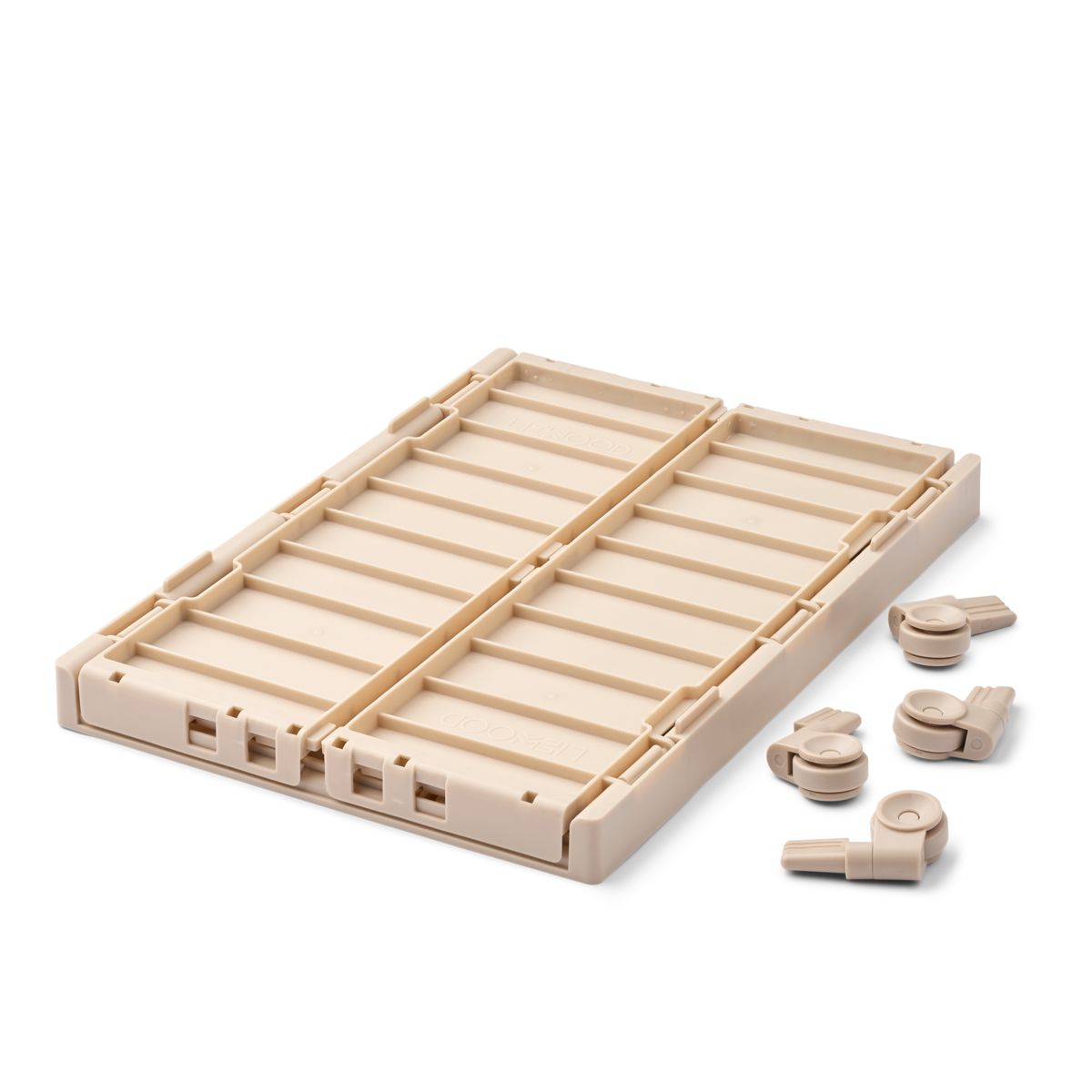 LIEWOOD WESTON Stor Opbevaringskasse med Hjul - Sandy - Opbevaringskasser