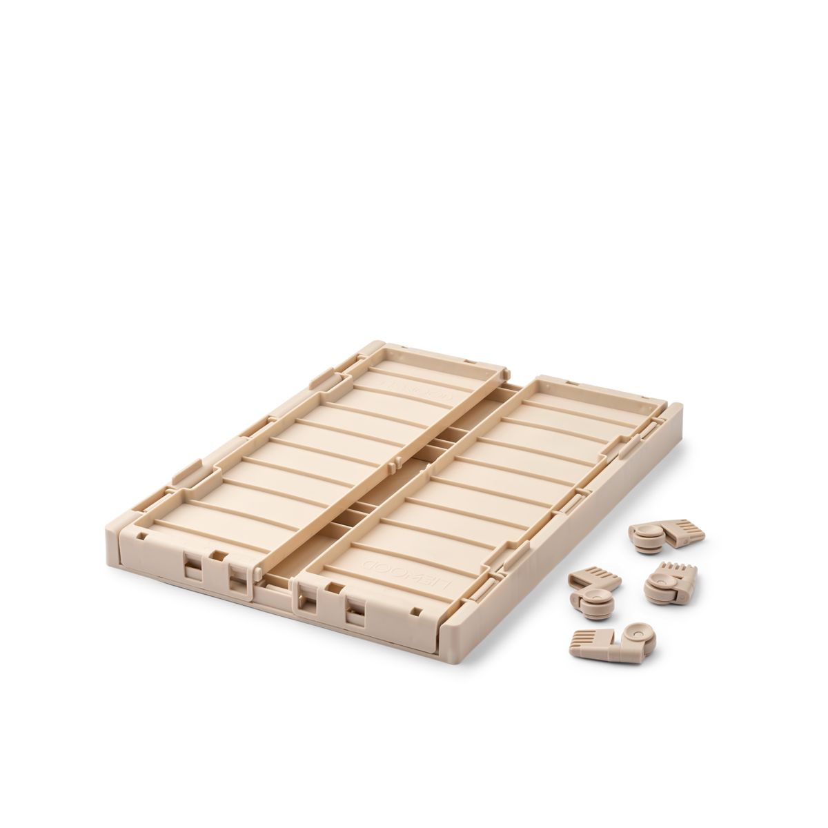 LIEWOOD WESTON Mellem Opbevaringsboks Med Hjul - Sandy - Opbevaringskasser