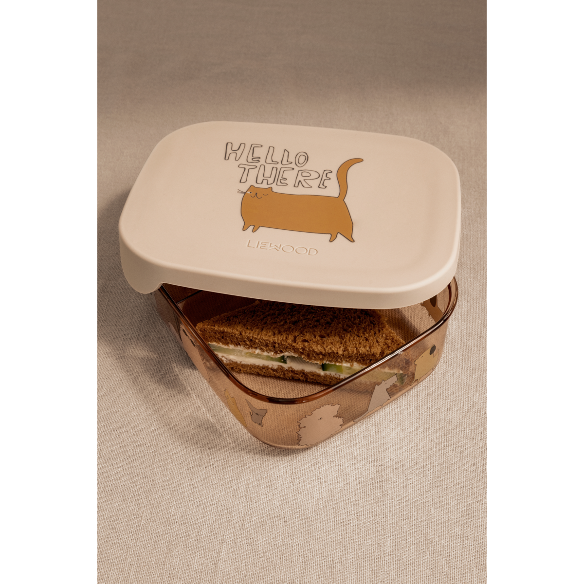 LIEWOOD ARTHUR Madkasse i Tritan - Cats and Dogs / Sandy - Madkasse