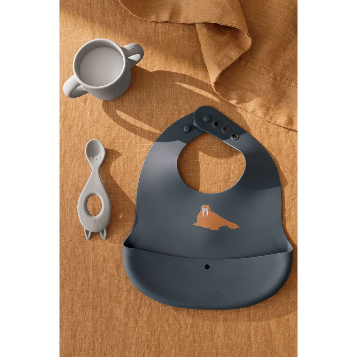 LIEWOOD EMBER Mønstret Hagesmæk 2 stk - Arctic Sea / Ocean view - Hagesmæk