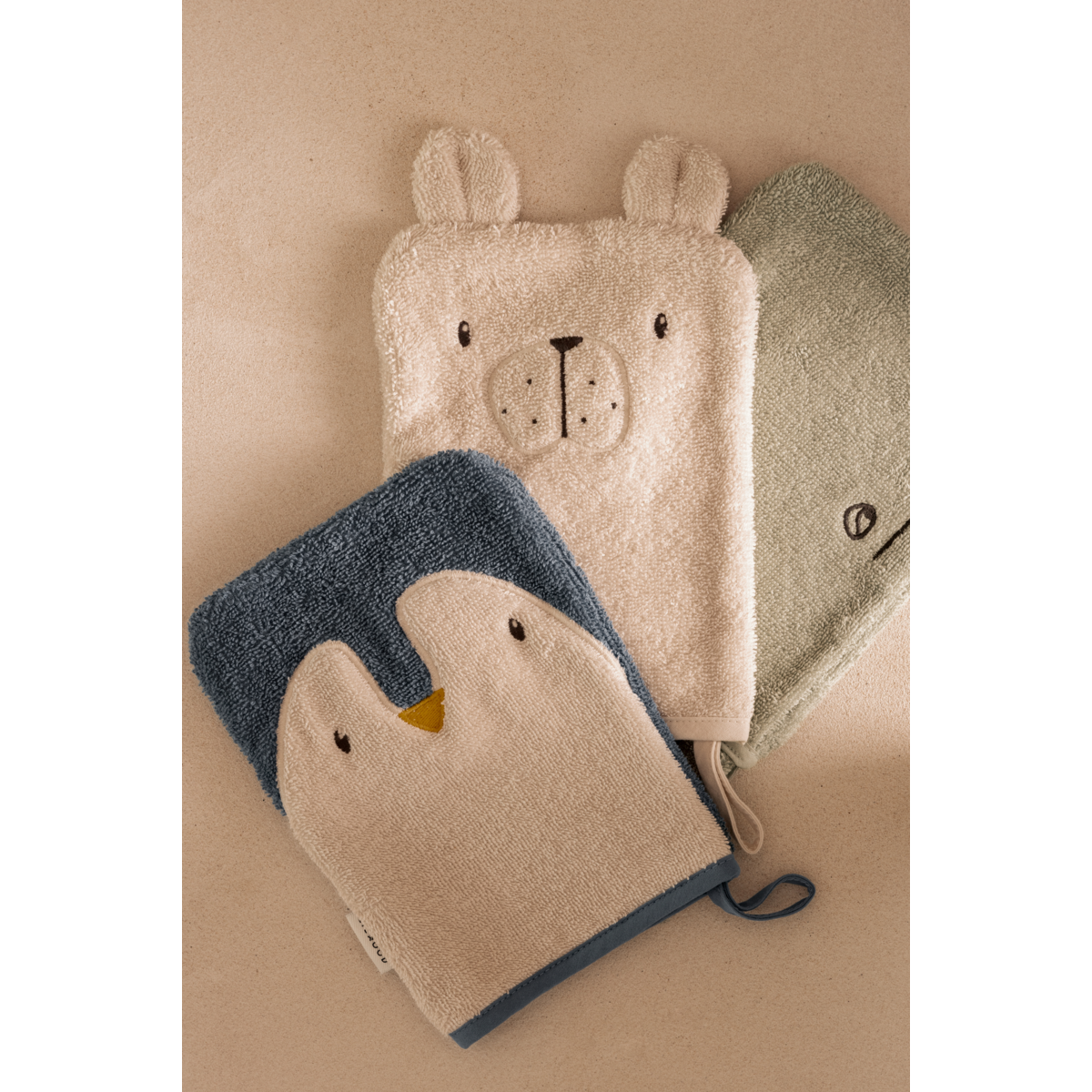 LIEWOOD SYLVESTER Vaskeklud 3-pak - Arctic Sea / Ocean view - Håndklæder / Vaskeklude