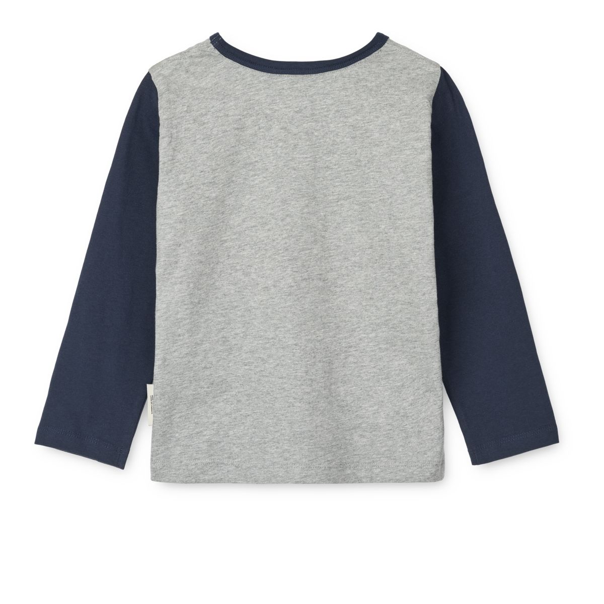 LIEWOOD APIA Langærmet T-shirt - Walrus / Grey melange / Classic navy - T-shirt