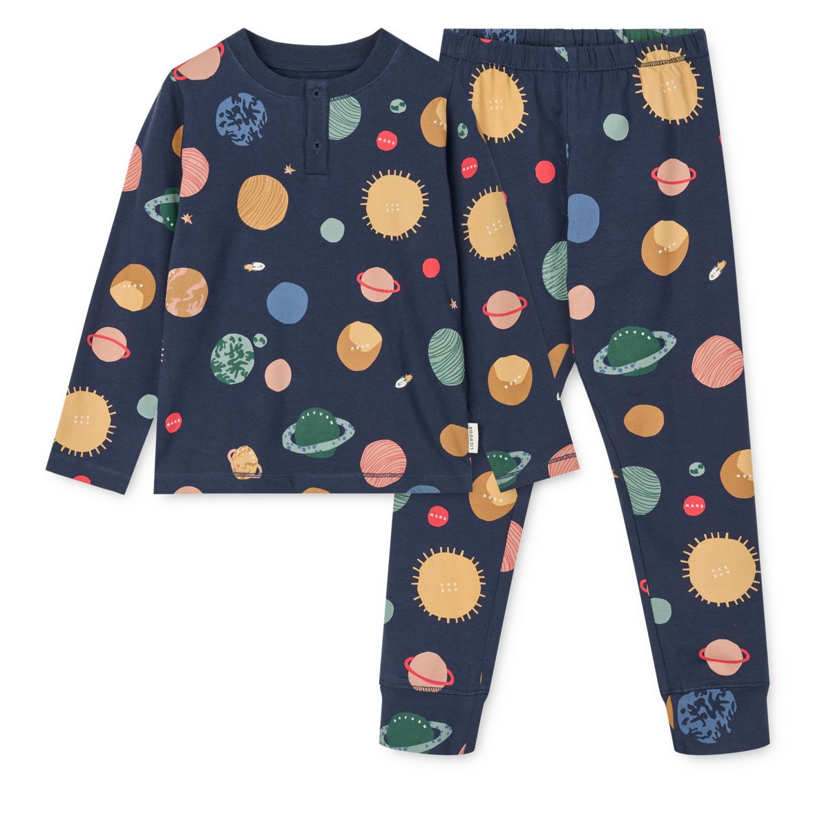 LIEWOOD WILHELM Mønstret Pyjamas - Universe / Classic navy - Pyjamassæt