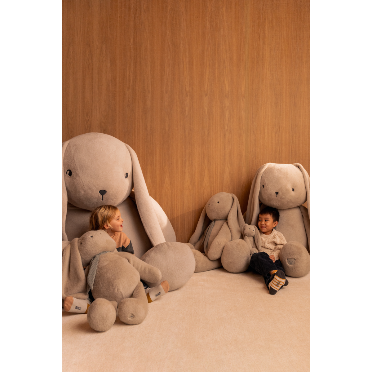 LIEWOOD BERNIS Kaninbamse - Mist - Pile & Fleece