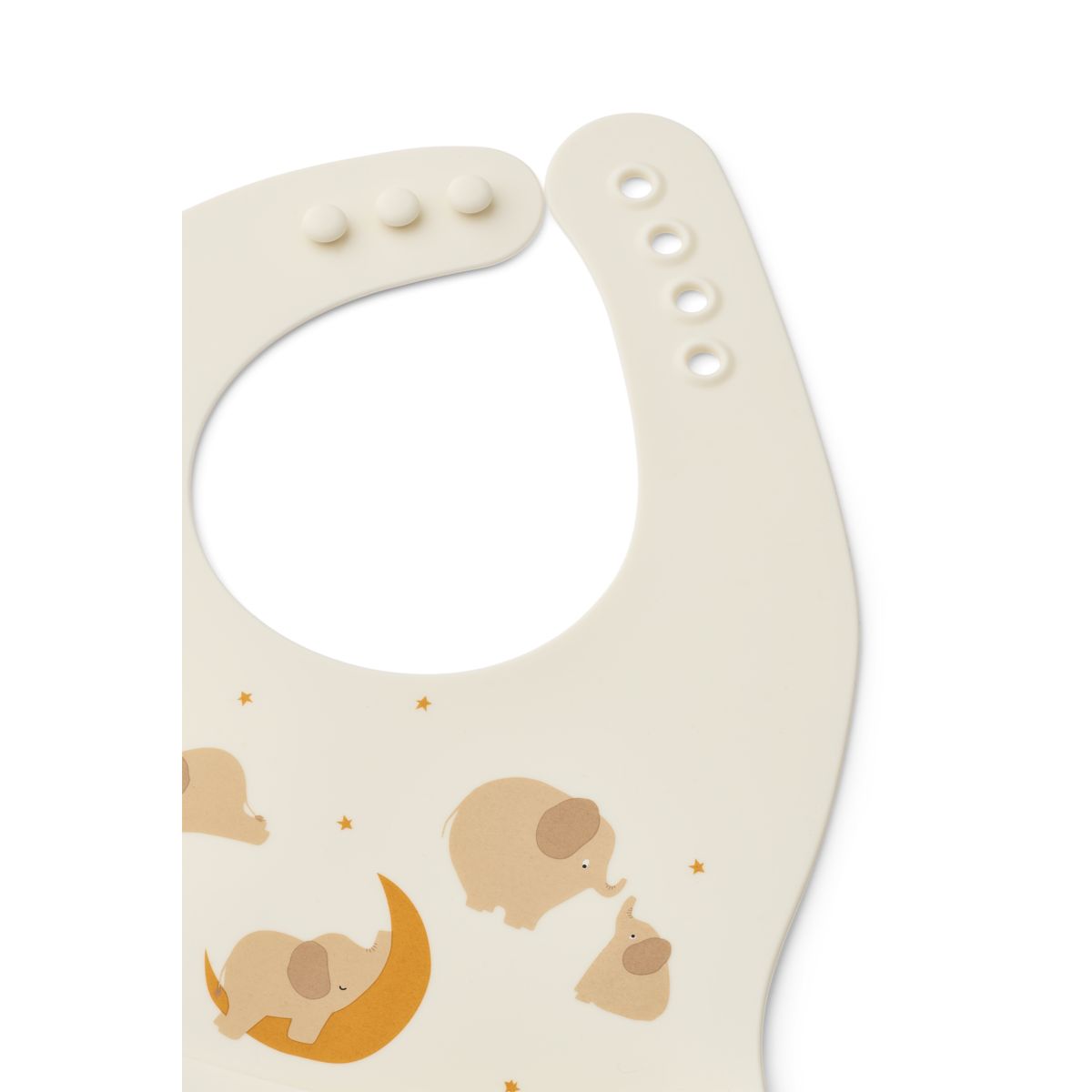 Liewood Ember Printed Bib 2-pack - Elephant / Creme de la creme - BIB