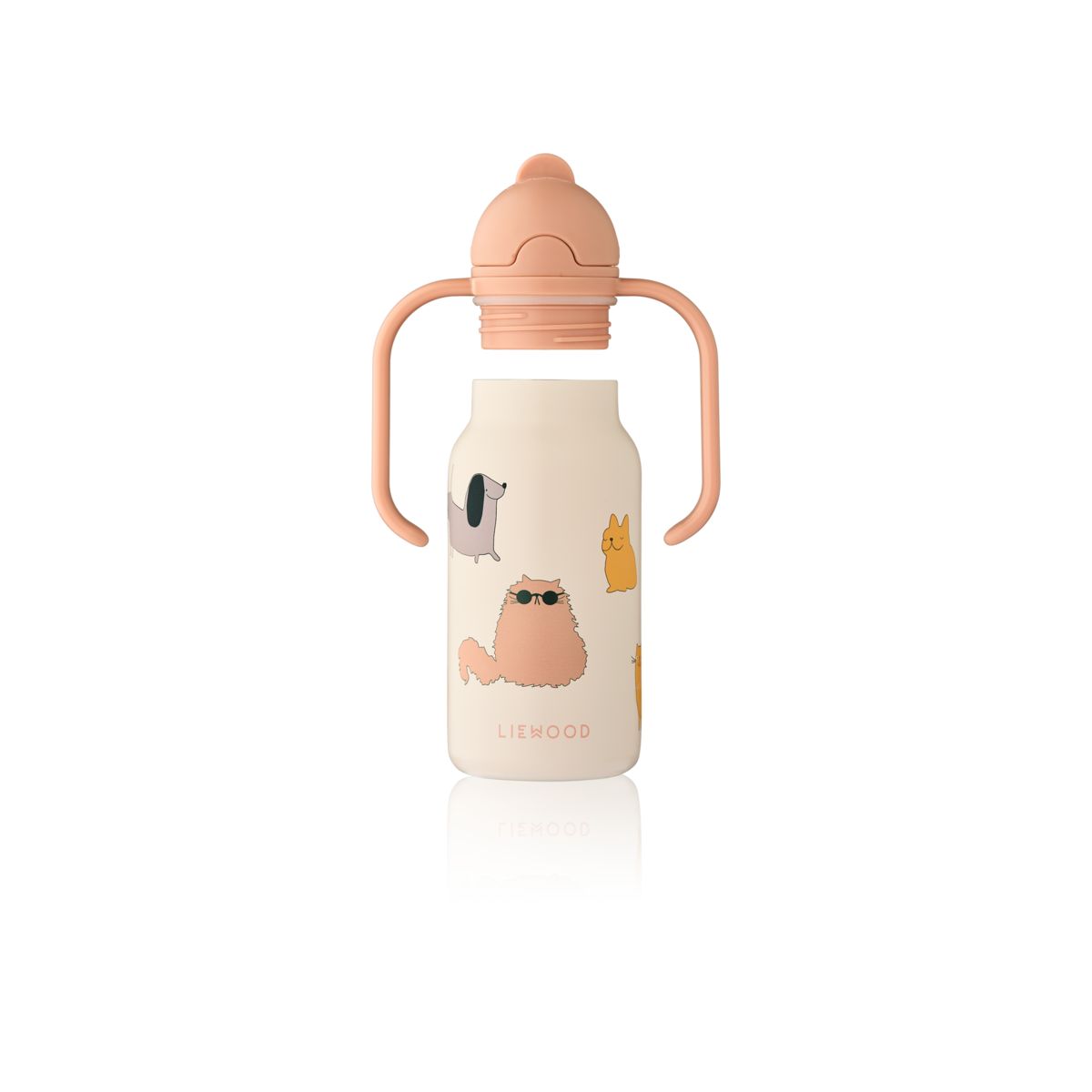 LIEWOOD Kimmie Vandflaske 250 Ml - Cats and Dogs / Sandy - Vandflaske