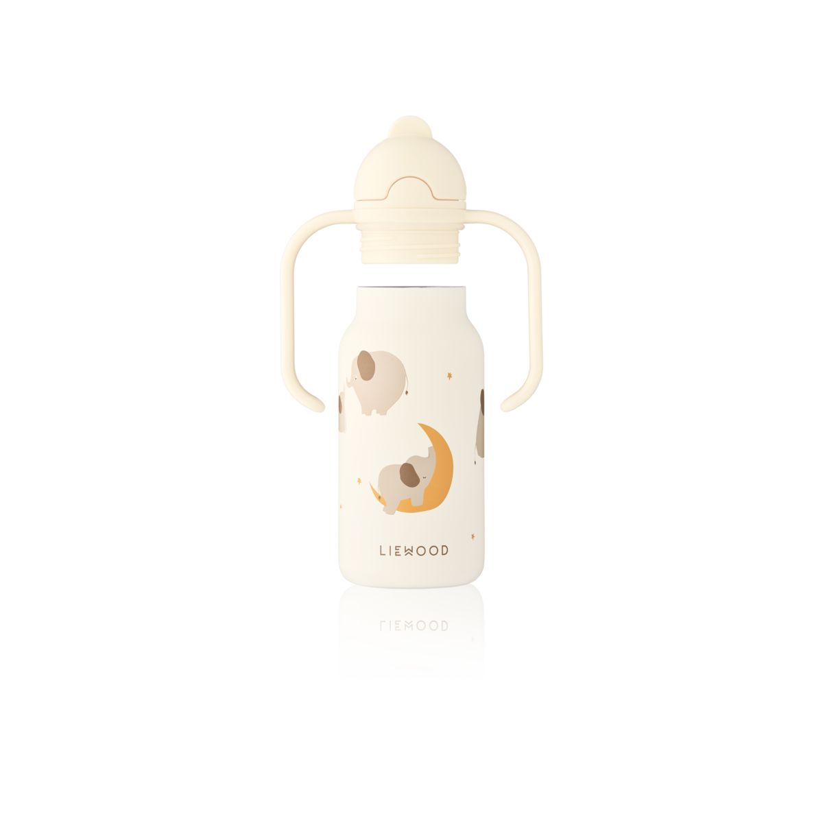 Liewood Kimmie Steel Water Bottle 250 Ml - Elephant / Creme de la creme - WATER BOTTLE