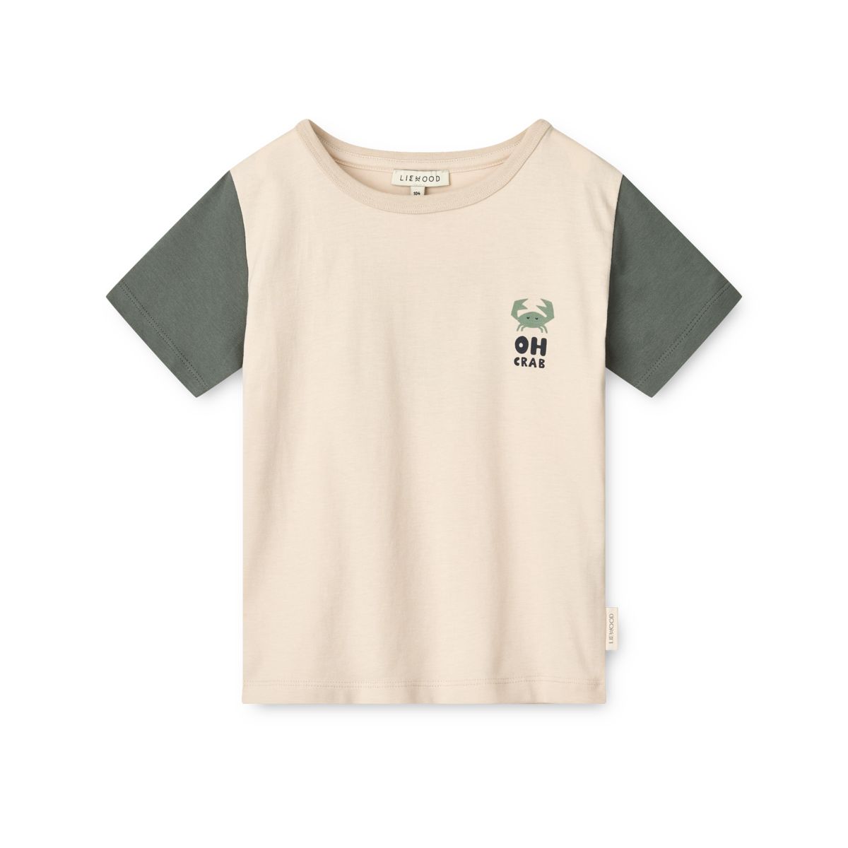 LIEWOOD Apia T-Shirt Med Print - Oh Crab / Sandy - T-shirt