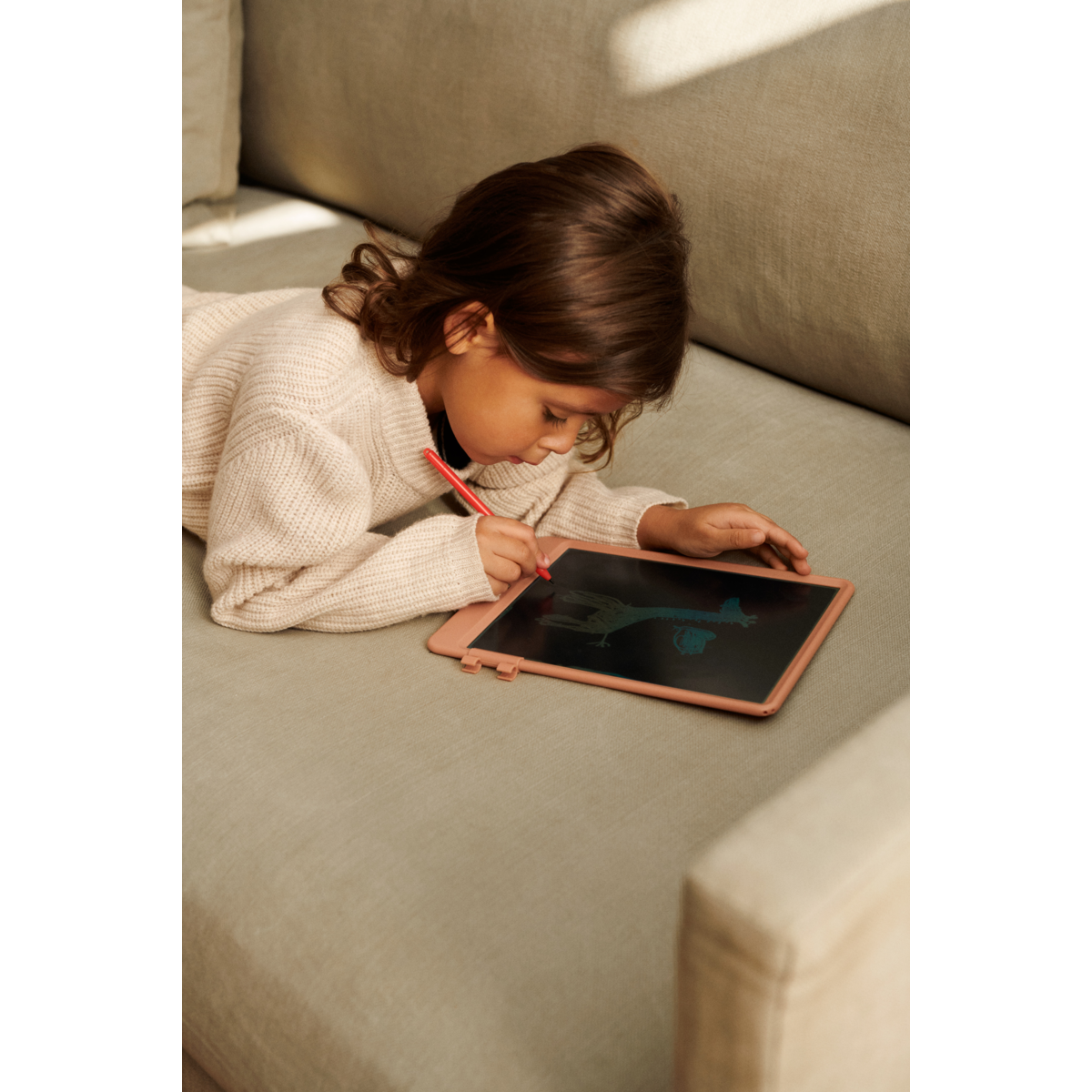 Liewood Zora LCD drawing board Tablet 10 inches - Sandy - CREATIVE TOYS