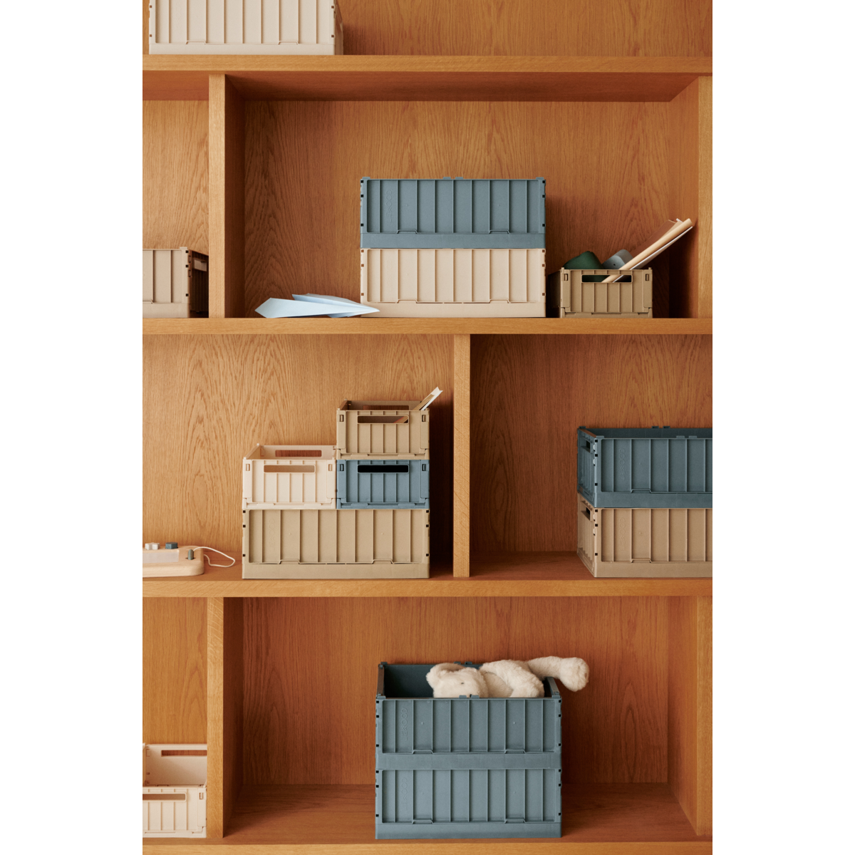 LIEWOOD Weston lille opbevaringskasse 2-pak - Sandy - Opbevaringskasser