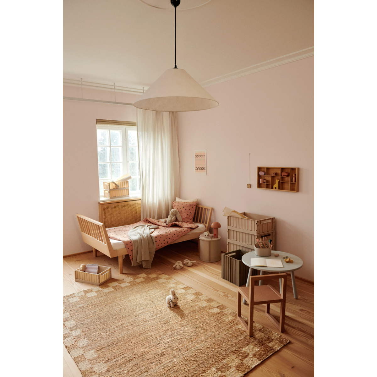 LIEWOOD Ingeborg Juniorsengetøj 100x140 - Berry / Pale Tuscany - Sengetøj