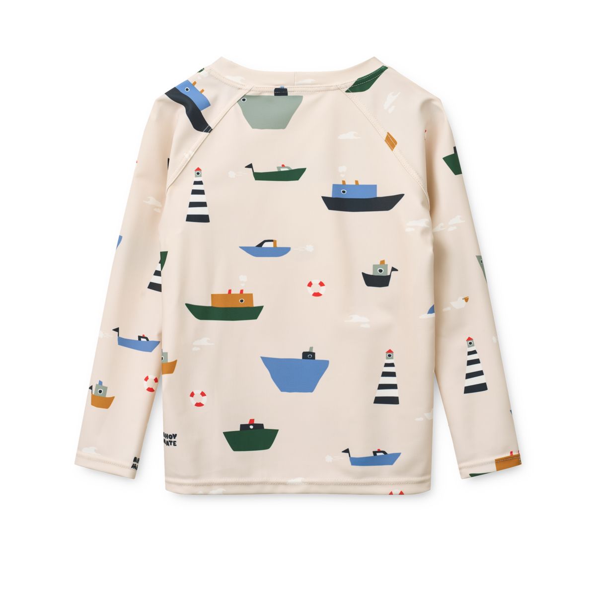 Noah Mønstret Langærmet Bade-T-Shirt - Sailing / Sandy
