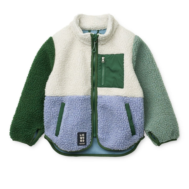 Nolan Fleecejakke - Dusty lavender multi mix