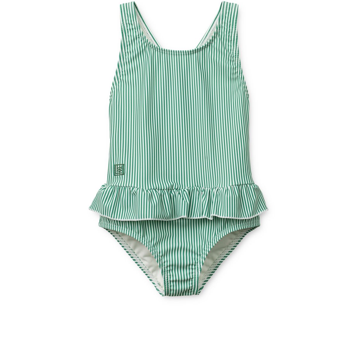 LIEWOOD AMARA Stribet Badedragt - Bright garden / Creme de la creme - Badedragt