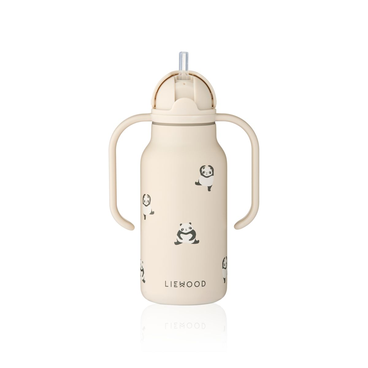 Liewood Kimmie Steel Water Bottle 250 Ml - Mini panda / Sandy - WATER BOTTLE