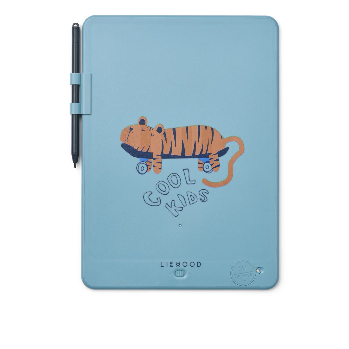 LIEWOOD Zora LCD-Tegnetavle 10 tommer - Tiger / Beach blue - Kreativt legetøj