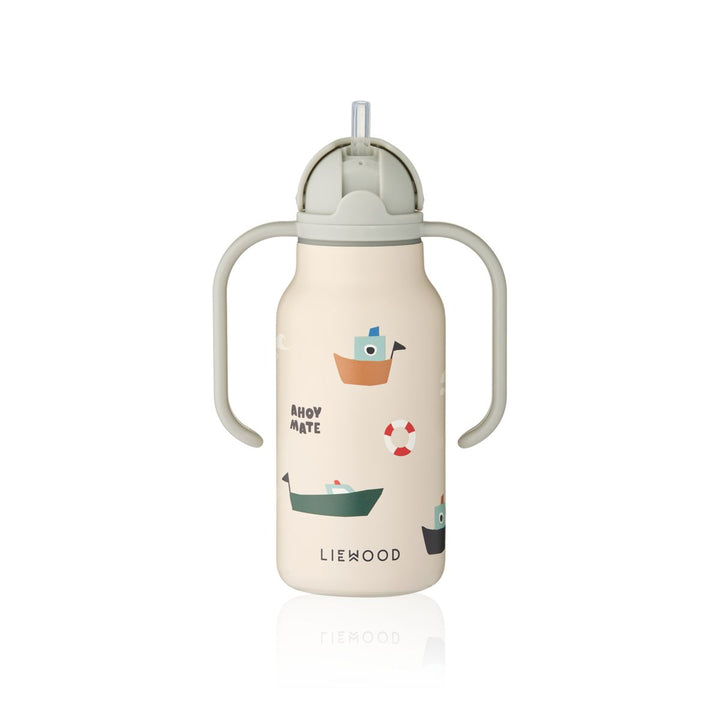 Liewood Kimmie Steel Water Bottle 250 Ml - Sailing / Sandy - WATER BOTTLE