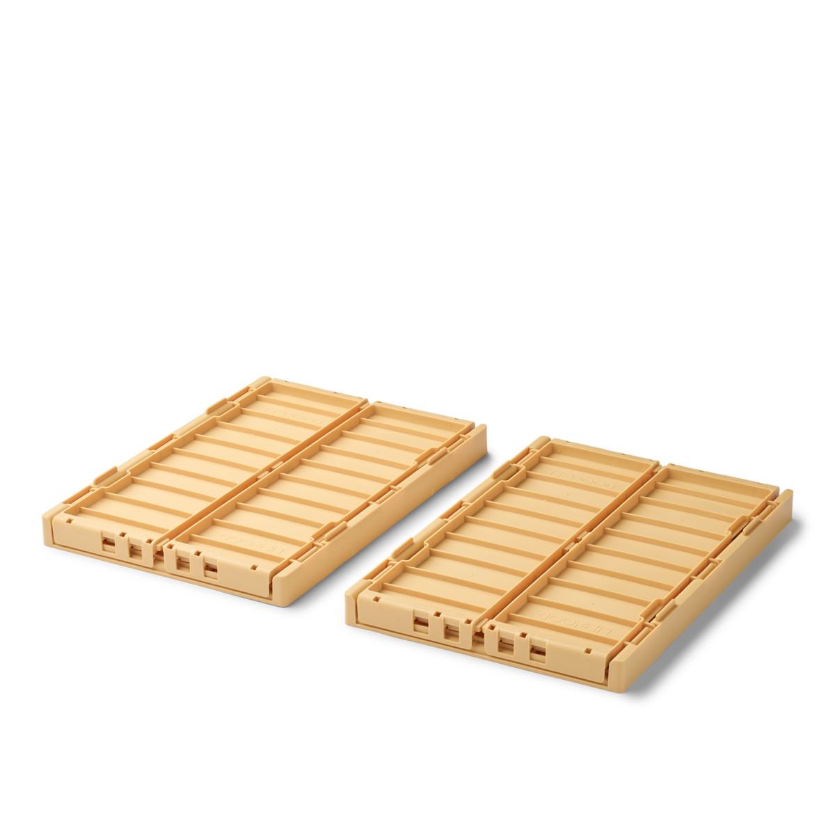 LIEWOOD Weston mellem opbevaringskasse 2-pak - Lemon yellow - Opbevaringskasser