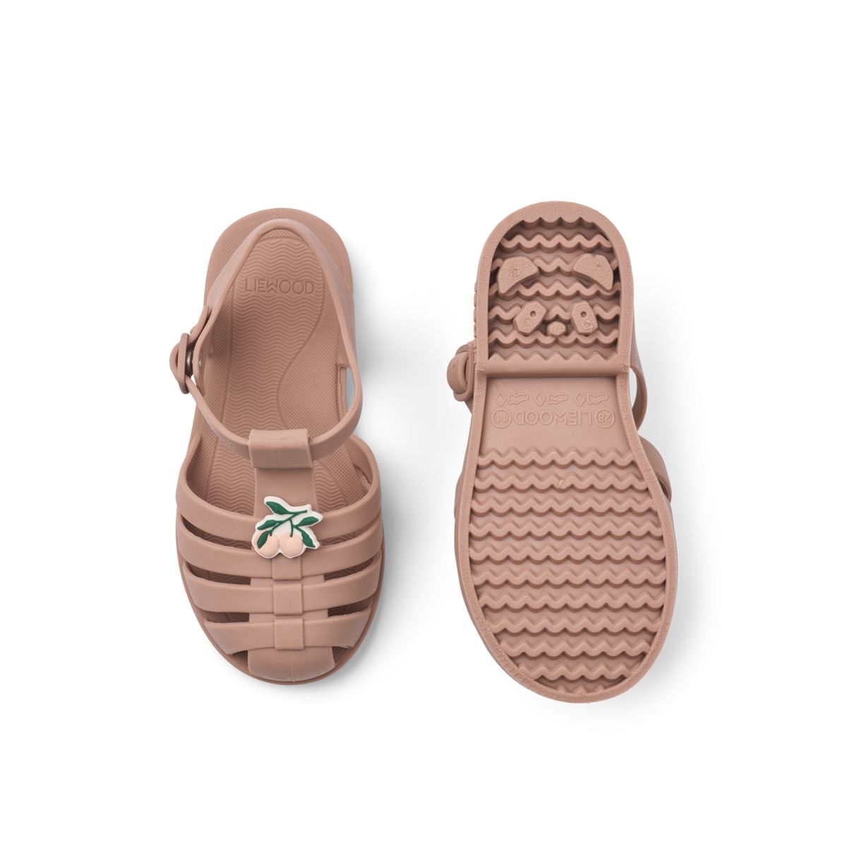 LIEWOOD BRE Sandaler med charms - Peach / Dark rose - Strandsandaler