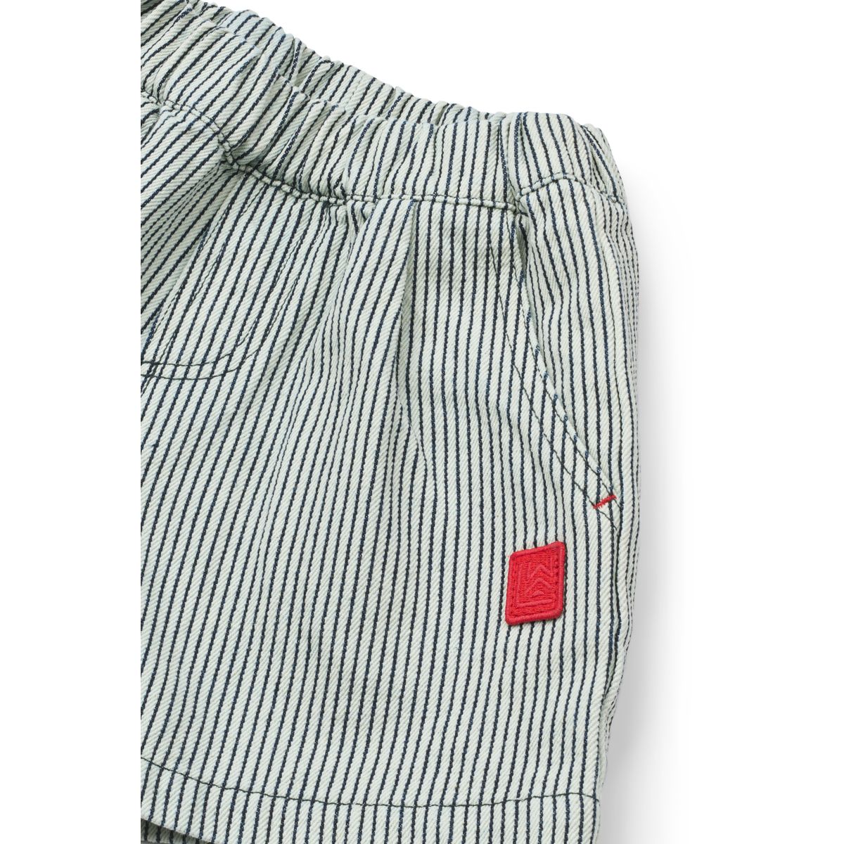 Liewood Borrisa Striped Denim Shorts - Classic navy / Creme de la creme - SHORTS