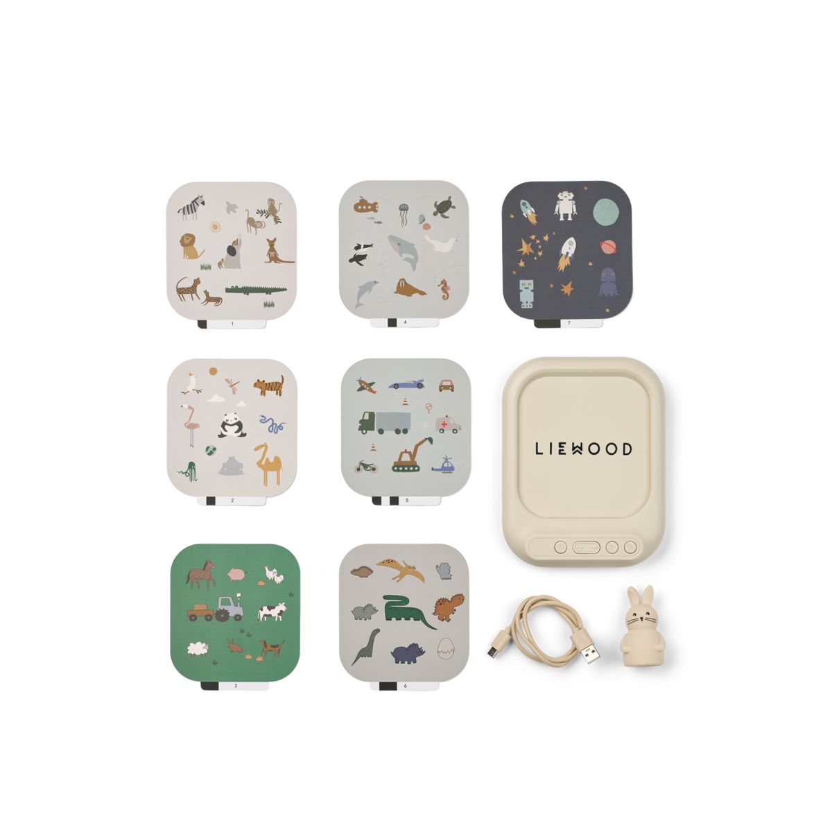 LIEWOOD Archie Aktivitetslydbræt - Sandy - Kreativt legetøj