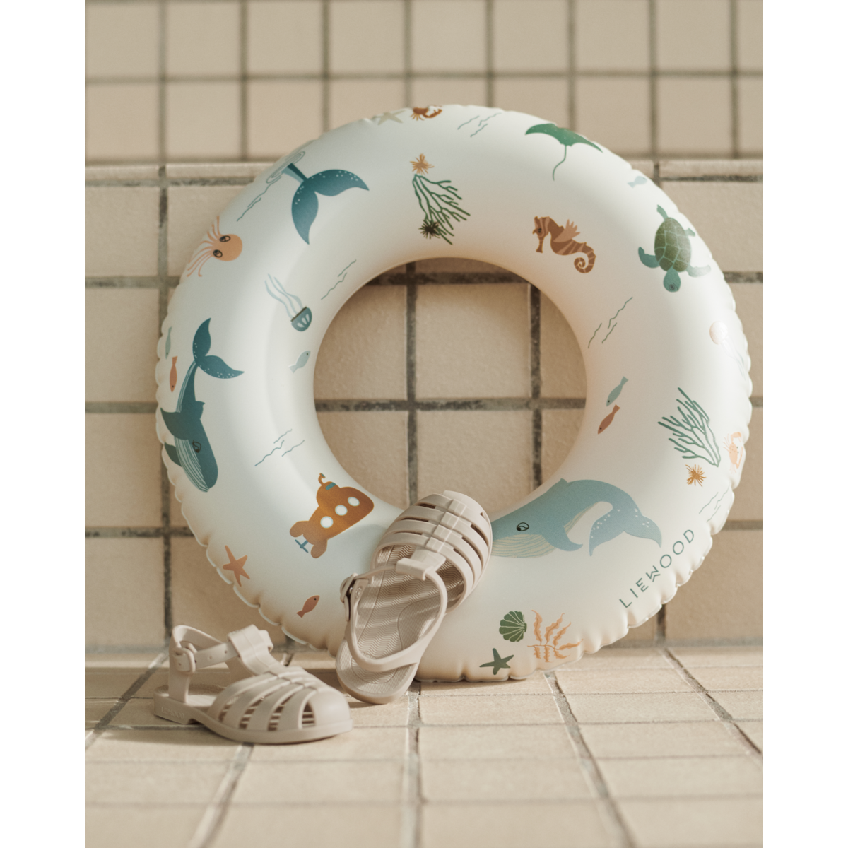 LIEWOOD Baloo badering lille - Sea creature / Sandy - Badering